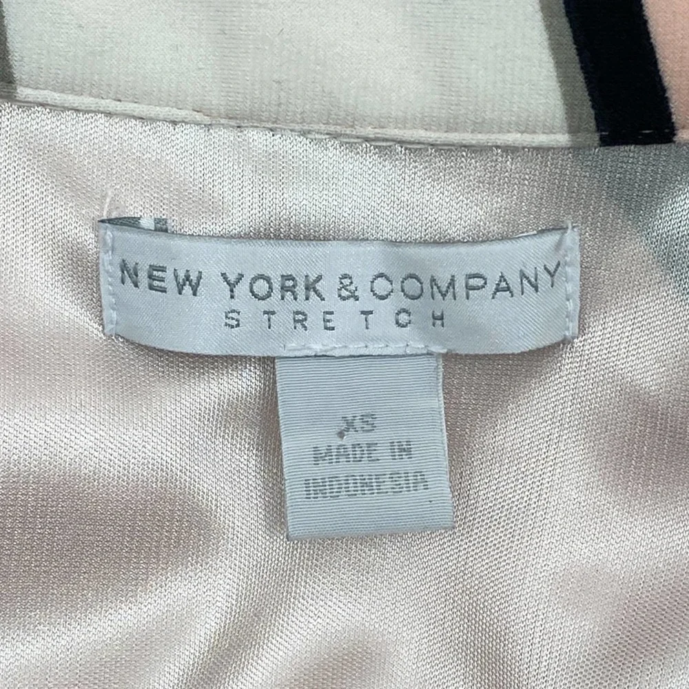 NEW York & Company Pink Abstract Wrap Dress